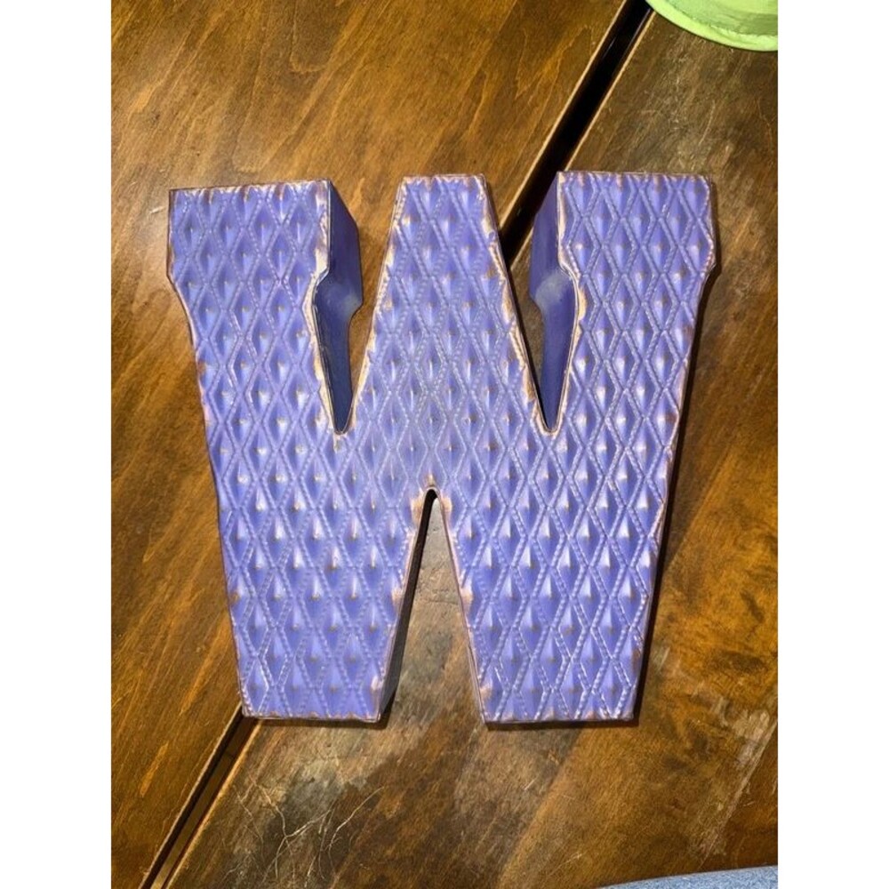 Metal W Wall Decor